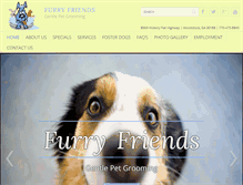 Tablet Screenshot of furryfriendsgroomer.com